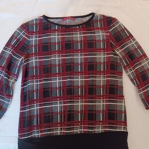 Checkered pattern sweater